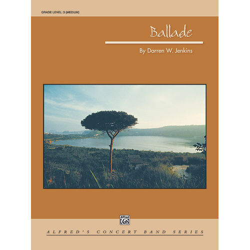 Ballade Concert Band Sheet Music Grade 3 by Jenkins Darren W