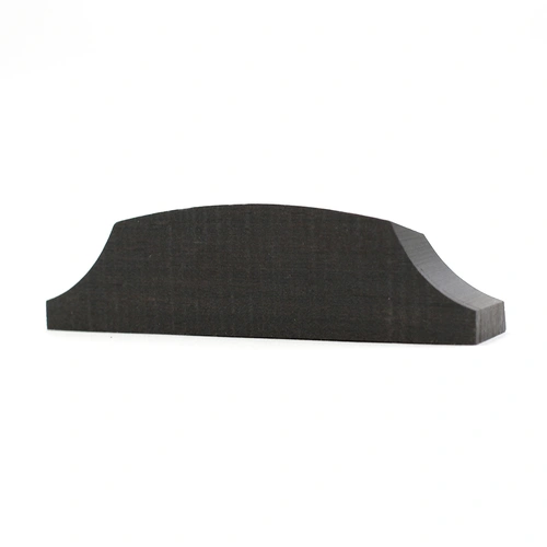 Double Bass Fingerboard Nut - Ebony, Shaped, 72mm x 16mm