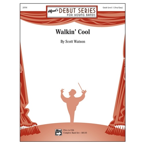 Walkin Cool Concert Band Sheet Music Grade 1