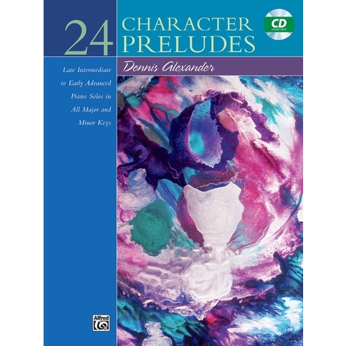 Character Preludes 24 Book/CD Piano