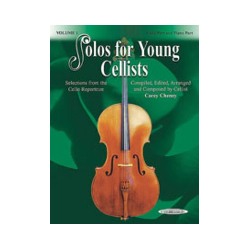 Solos for Young Cellists Volume 1 - Cello/Piano Accompaniment by Cheney Summy Birchard 20810X