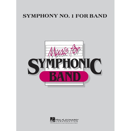 Symphony No 1 For Band Concert Band (Music Score/Parts)