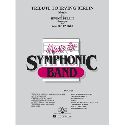 Tribute To Irving Berlin Concert Band 4 Score/Parts (Pod) (Music Score/Parts)