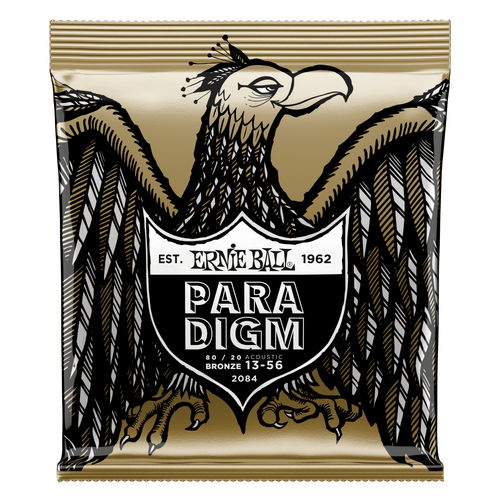 Ernie Ball Paradigm Medium 80-20 Bronze Acoustic Guitar Strings 13-56 Gauge