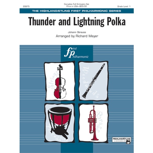 Thunder and Lightning Polka Full Orchestra Sheet Music Grade 2