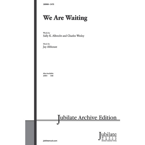 We Are Waiting SATB Accompaniment Level 3 Choral Sheet Music