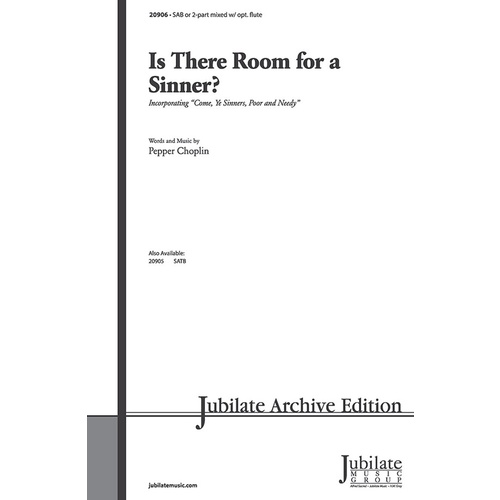Is There Room For A Sinner SAB Level 2