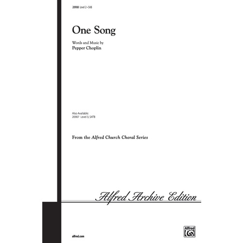One Song SAB Acc Level 2
