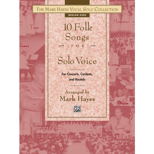 Folk Songs 10 For Solo Voice Med/High Book Only