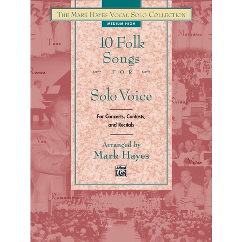 Folk Songs 10 For Solo Voice Med Low Book Only