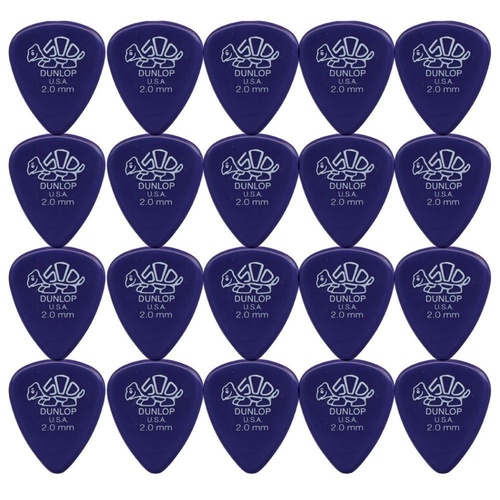 20 x Dunlop Premium DELRIN 500 2.00MM Gauge Guitar Picks 41R 