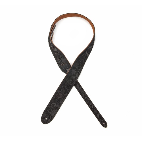 2 Inch Suede Embossed - Black