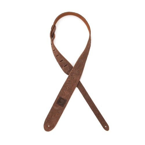 2 Inch Suede Embossed - Brown