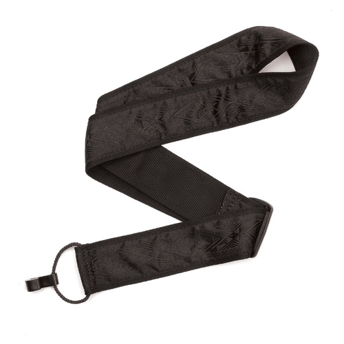 Woven Classical Guitar Strap, Black Satin, by D'Addario