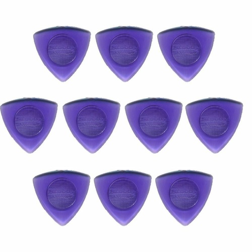10 x Jim Dunlop Triangle Stubby 2.00MM Gauge Guitar Picks Plectrums Purple
