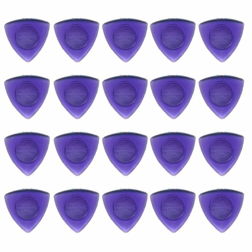 20 x Jim Dunlop Triangle Stubby 2.00MM Gauge Guitar Picks Plectrums Purple