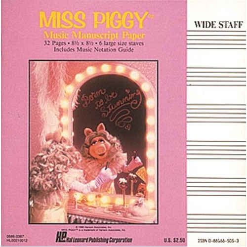 Miss Piggy Manuscript Paper (Softcover Book)