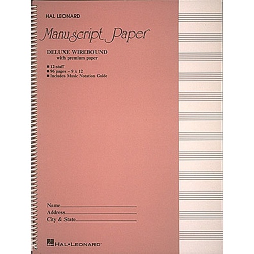 Deluxe Wirebound Manuscript Lge 11st 96Pg (Softcover Book)