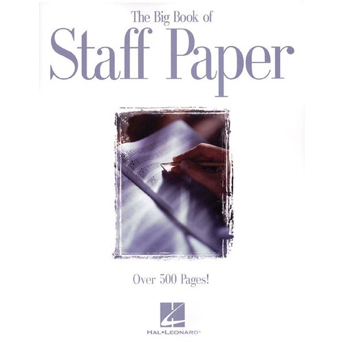 Big Book of Staff Paper 12 Staves 512 Pages 8.5 x 11 inches