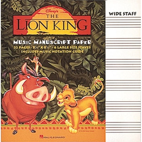 Lion King Manuscript Book (Softcover Book)