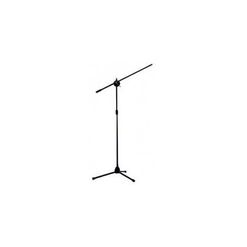 Black Boom Mic Stand with Adjustable Arm and Tripod Base