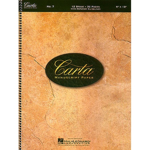 Carta Manuscript Basic 32Pg 12St Spiral 