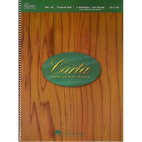 Carta Manuscript Guitar 64Pg 4Dbl St TAB (Softcover Book)