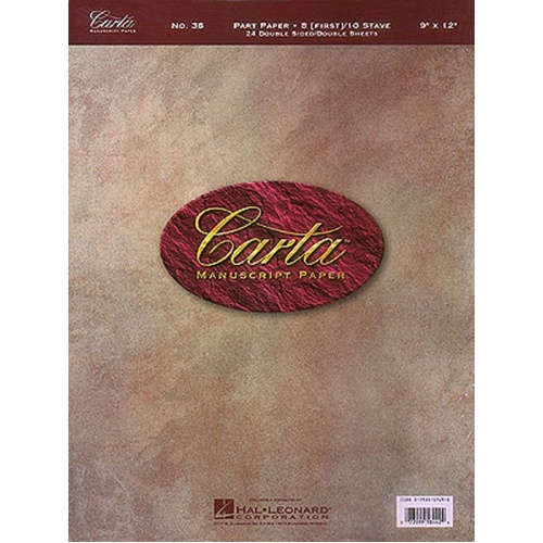 Carta Manuscript 24Shts 8/10St Dbl Sided (Softcover Book)