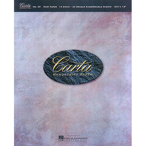 Carta Manuscript 24Shts 14St Dbl Sided (Softcover Book)