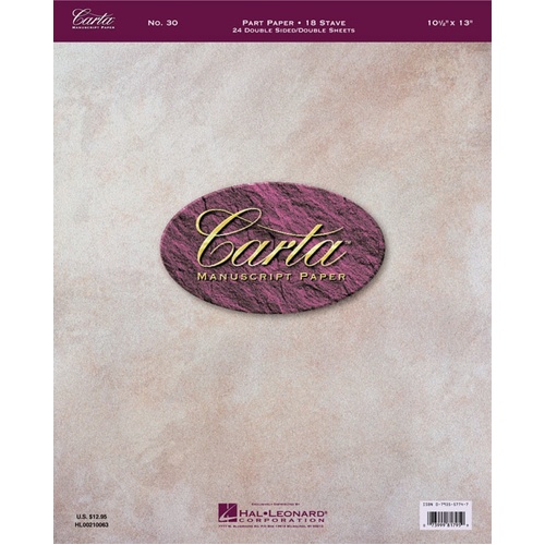 Carta Manuscript 24Shts 18St Dbl Sided (Softcover Book)
