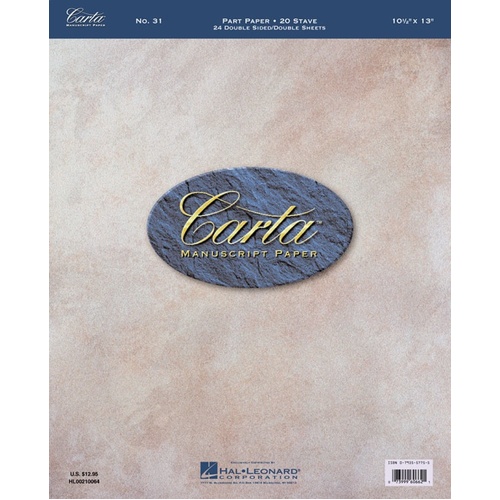 Carta Manuscript 24Shts 20St Dbl Sided 