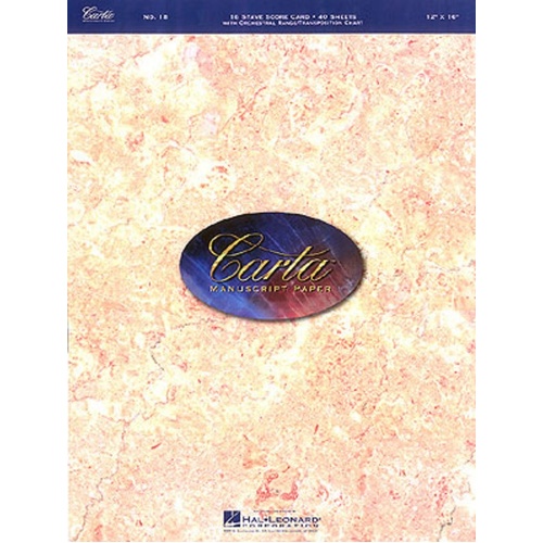 Carta Manuscript Pro 40Shts 16St Sc/Pad (Softcover Book)