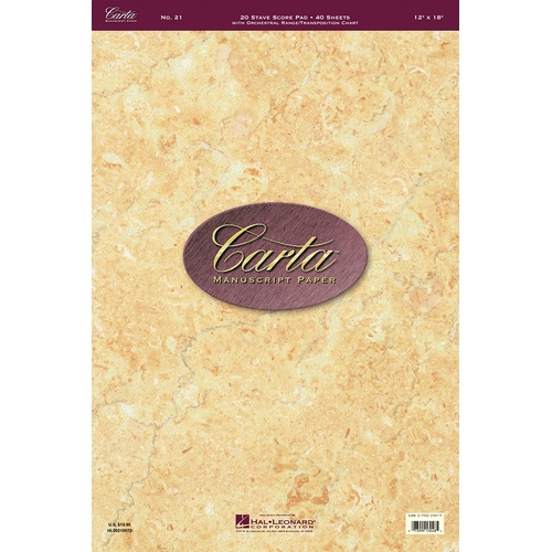 Carta Manuscript Pro 40Shts 20St Sc/Pad (Softcover Book)