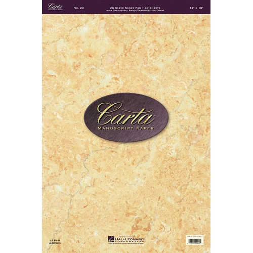 Carta Manuscript Pro 40Shts 26St Sc/Pad 