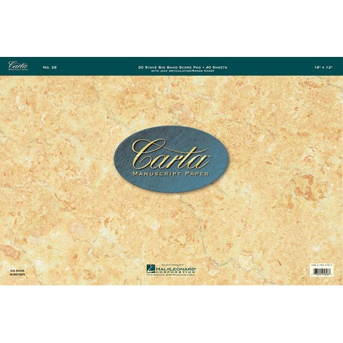 Carta Manuscript 40Shts 20St Bg Bd Sc/Pad (Softcover Book)