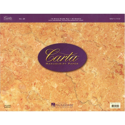 Carta Manuscript Pro 40Shts 14St Sc/Pad (Softcover Book)