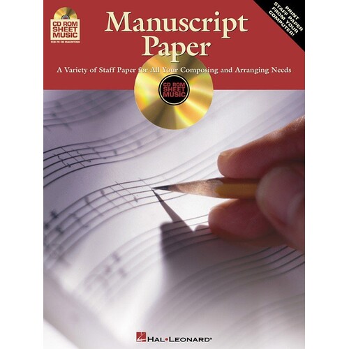 Manuscript Paper In CD Rom Format (CD-Rom Only)