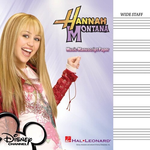 Hannah Montana Manuscript Paper Wide Staff 32Pg 