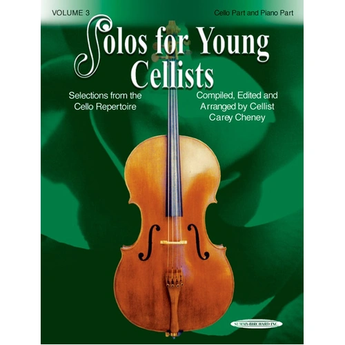 Solos for Young Cellists Volume 3 - Cello/Piano Accompaniment by Cheney Summy Birchard 21030X