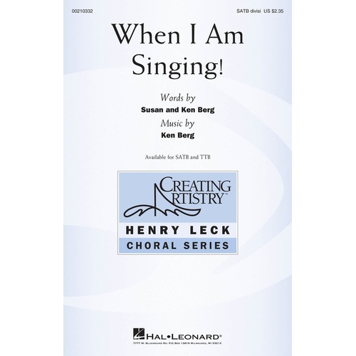 When I Am Singing! SATB (Octavo)