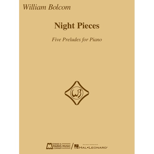 Bolcom - Night Pieces 5 Preludes For Piano (Softcover Book)