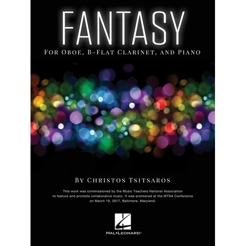 Tsitsaros - Fantasy For Oboe/Clarinet/Piano (Music Score/Parts)
