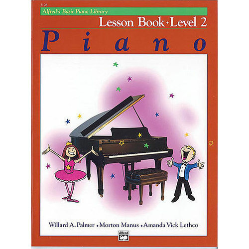 Alfred's Basic Piano Library Course Lesson Book Level 2 Two