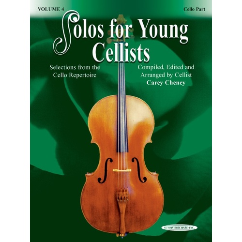 Solos For Young Cellists Volume 4 Cello/Piano