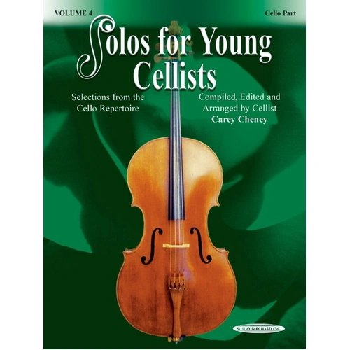 Solos for Young Cellists Volume 4 - Cello/Piano Accompaniment by Cheney Summy Birchard 21110X