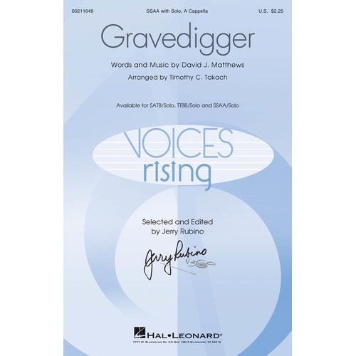 Gravedigger SSAA/Solo A Cappella (Octavo)