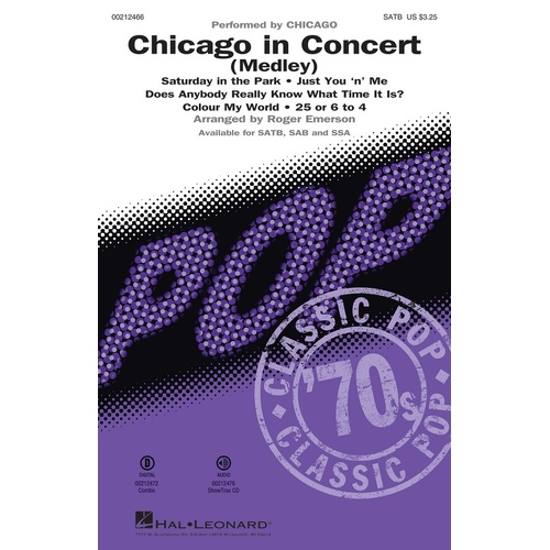 Chicago In Concert SAB (Octavo)