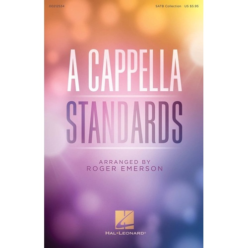 A Cappella Standards for SATB Voices - Hal Leonard, 44 Pages, Includes Popular Pop & Jazz Classics with Online Access to Tracks