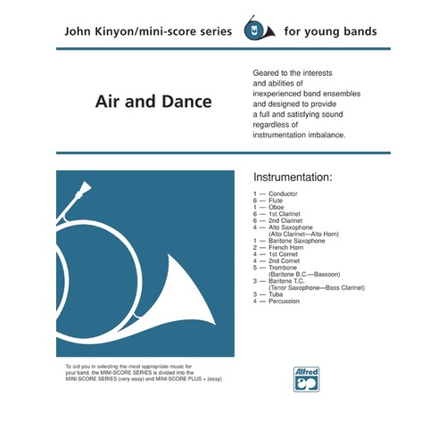 Air and Dance Concert Band Sheet Music Grade 1