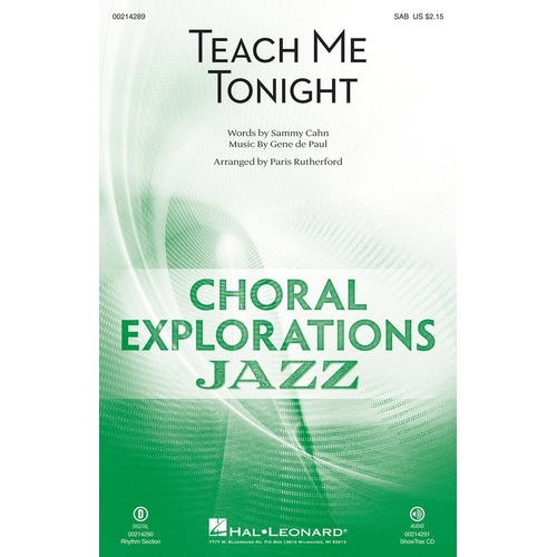 Teach Me Tonight SAB (Octavo)